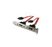 CABLING Adaptateur eSATA et SATA 2 ports équerre