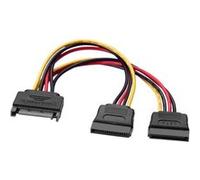 CABLING® Câble adaptateur alimentation SATA male vers 2 x alimentation SATA femelle