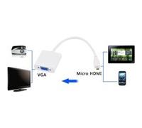 CABLING® Câble convertisseur vidéo Micro HDMI mâle vers VGA femelle