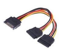 CABLING® Câble Y SATA - prise SATA male vers 2 x prise SATA femelle