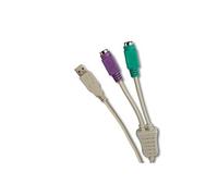CABLING Cables adaptateur USB vers 2x PS/2 pour clavier et souris [PC]