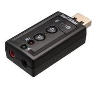 CABLING® Carte son Externe 7.1 Micro 3D Stéréo - Casque Micro Port G