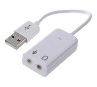CABLING® Carte Son Externe USB vers 3,5mm Jack Adaptateur Audio USB pour PS4, Mac, Mac Mini, PC Fixe, PC Portable, Rasperry Pi etc. G