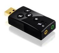 CABLING® Carte son USB 7.1 externe son 3D Surround dynamique touches fonctionnelles comprises G