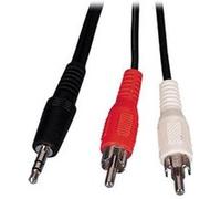 Montage et connectique PC GENERIQUE CABLING Connectique Cordon 2 RCA Jack stéréo Mâle/Mâle 5 m