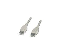 CABLING Cordon USB avec connecteurs A/A Mâle, High Speed version 2.0, 3m, couleur gris