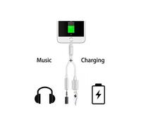 CABLING Lightning femelle Port de charge Lightning vers adaptateur convertisseur audio jack écouteurs avec prise jack 3,5 mm pour iPhone/7/7/Plus -
