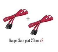 CABLING® Pack 2 X Nappe cordon SATA 20cm G
