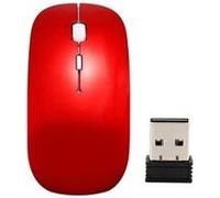 souris sans fil* usb 2,4 ghz pour ordinateur tablette macbook-rouge