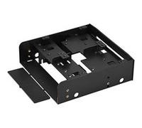 CABLING® Support de montage pour disque dur SSD/HDD 2 x 2.5+ 1 x 3.5 - Noir Noir