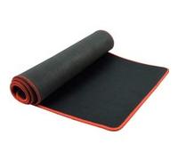 Tapis de souris Gaming - 580mm x 300mm x 3 mm - Tissu - Base en gomme - Noir contour rouge