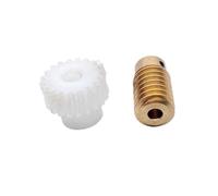 Cabluandry 1 ensemble 0.8 Module tige d'engrenage à vis sans fin en cuivre 14x26mm tige à vis sans fin 0.8M 30 dents engrenage à vis sans fin Turbone 5mm 6mm alésage POM pignon Position(30T 6MM)
