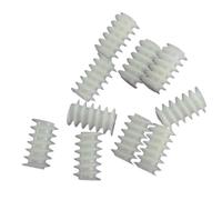 Cabluandry 10 pièces 6x10mm Micro engrenage à vis sans fin 1.9mm trou intérieur 0.5 Module engrenage à pignon de Turbine à vis sans fin J256Y blanc engrenage de réduction à droite Position
