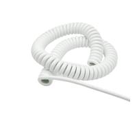 Cabluandry Câble électrique spiralé 0,3 mm² 22 AWG extensible 7 mètres en polyuréthane for usage domestique et extérieur Câble élastique(2 Cores)