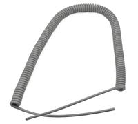 Cabluandry Câble électrique spiralé à ressort 22 AWG 0,3 mm², extensible sur 7 mètres, câble télescopique en PU résistant à la chaleur Câble élastique(2 Cores)