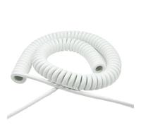 Cabluandry Câble spiralé 1,5 mm² 15 AWG extensible 3 mètres en PU souple for usage domestique Câble élastique(3 Cores)