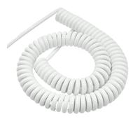 Cabluandry Cordon électrique multibrins en spirale de 0,3 mm², 22 AWG, extensible, 1 mètre, isolation PU Câble élastique(2 Cores)