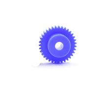 Cabluandry Engrenage à vis sans fin, 1 pièce, 1:20 1:25 1:30 1:35 1:40 1:50 1:60 1:80, rapport de vitesse, 1 Module, Turbine en Nylon bleu, engrenage droit à vis sans fin, alésage de 8mm Position(40T)