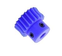 Cabluandry Engrenage à vis sans fin en Nylon bleu, trou intérieur de 8mm, 1 Module 20 dents 25T 30T 35T 40T 50T 60T 80 dents, engrenage de Turbine M4, pignon à vis, 1 pièce Position(25T)