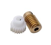 Cabluandry Engrenage à vis sans fin en plastique 0.8M 30T, arbre à vis sans fin 12x26mm, trou intérieur de 5mm 6mm, Module 0.8, engrenage de Turbine à 30 dents, 1 jeu Position(30T 6mm)