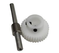 Cabluandry Engrenage à vis sans fin en plastique 0.8M 40T, Transmission 1:40, engrenage mécanique, diamètre 8mm, longueur 80mm, engrenage de Turbine à arbre à vis sans fin Position(12mm bore)