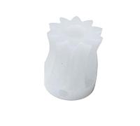 Cabluandry Engrenage à vis sans fin en plastique POM, 1 pièce, 1 Module, trou intérieur de 4mm 6mm, 1M 10T 15T 20T 25T 30T 35T 40T, Turbine étagée à 50 dents Position(10T)