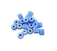 Cabluandry Engrenage de moteur en plastique bleu, trou D de 3mm, 0.5M 15T, engrenage droit POM, Module 0.5, 15 dents, 8.5x6mm, engrenage d'arbre de moteur N20, 20 pièces Position