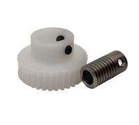 Cabluandry Engrenage de Turbine en plastique à 60 dents, 0.8M, rapport de Transmission 1:60, engrenage à vis sans fin POM 8mm 10mm 12mm, alésage 0.8 Module 60T, engrenage à vis sans fin Position(8mm)