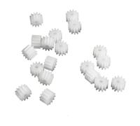 Cabluandry Engrenage droit en plastique, Module 0.5, engrenage à dents droites de 5mm d'épaisseur, arbre à ajustement serré de 2mm, 0.5M 8T 9T 12T 15T 16 dents, 20 pièces Position(0.5M 12T 2A)