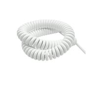 Cabluandry Fil électrique spiralé à 9 conducteurs, 28 AWG, 0,1 mm², flexible, en PU, for usage domestique Câble élastique(Stretch 8 Meters)