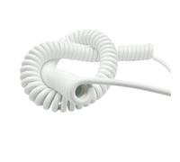 Cabluandry Fil électrique spiralé à ressort à 4 conducteurs 28 AWG rétractable 0,1 mm² PU robuste isolation ligne électrique Câble élastique(Stretch 5 Meters)