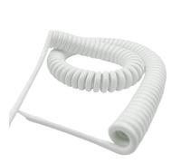 Cabluandry Fil électrique spiralé flexible en polyuréthane 4 mm² 11 AWG, extensible sur 3 mètres, brins multiples, ligne à ressort Câble élastique(3 Cores)