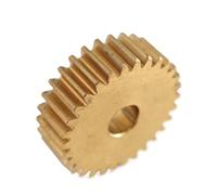 Cabluandry Pignon plat en cuivre, module 0,5, 120 dents, engrenage cylindrique, diamètre 61 mm, épaisseur 5 mm, dents droites, 0,5 m, 120 dents, engrenage droit Droite(6.35mm bore)