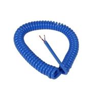 Cabluandry Rallonge électrique spiralée en cuivre pur résistant à la chaleur, 15 AWG, 1,5 mm², 2 mètres, extensible Câble élastique(2 Cores)