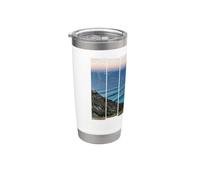 Cabo da Roca au Portugal avec souvenir de Praia da Ursa Gobelet isotherme en acier inoxydable double paroi
