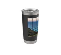 Cabo da Roca au Portugal avec souvenir de Praia da Ursa Gobelet isotherme en acier inoxydable double paroi