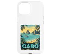 Cabo San Lucas Mexico - Vacances de Plage rétro Coque pour iPhone 15