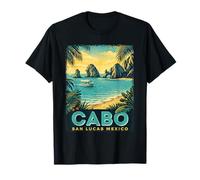 Cabo San Lucas Mexico - Vacances de Plage rétro T-Shirt