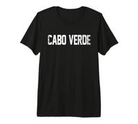 Cabo Verde Country Name Athletic Fan T-Shirt Haut de Gamme