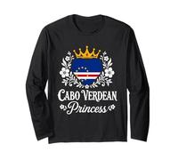 Cabo Verdean Princess Cabo Verde Flag Cabo Verdean Girl Manche Longue