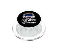 Cabo Verdean Princess Cabo Verde Flag Cabo Verdean Girl PopSockets PopGrip pour MagSafe