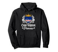 Cabo Verdean Princess Cabo Verde Flag Cabo Verdean Girl Sweat à Capuche