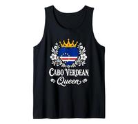 Cabo Verdean Queen Cabo Verde Flag Proud Cabo Verdean Woman Débardeur