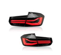 Cabochon de Feux Arrière Pour BMW Pour F35 F30 318i 318Li 320i Série 3 2013-18 Clignotant Avec Indicateur Séquentiel 2 Pièces D'assemblage De Feu Arrière Voiture LED Complet(A Smoker 2PCs)