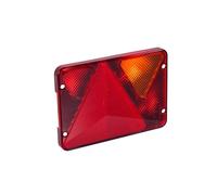 Cabochon lanterne droit de remorque - 6 fonctions AJBA RL 80 - Position, stop, éclairage plaque, antibrouillard, clignotant