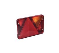 Cabochon lanterne droit de remorque AJBA RL 80 - 6 fonctions - Position, stop, éclairage plaque, anti brouillard, clignotant
