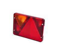 Cabochon lanterne gauche de remorque - 6 fonctions AJBA RL 80 - Position, stop, éclairage plaque, antibrouillard, clignotant