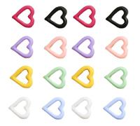 Cabochons à Dos Plat Cœur en Résine 100 Pièces | Salon de Manucure et Loisirs Créatifs, Breloques Mini, Thème Saint-valentin, Scrapbooking Plusieurs styles