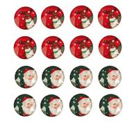 Cabochons adhésifs Noël Traditionnel 2 cm 16 pièces