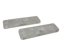 Cabochons blancs de clignotants avant pour VW Golf 1 et 2 - la paire